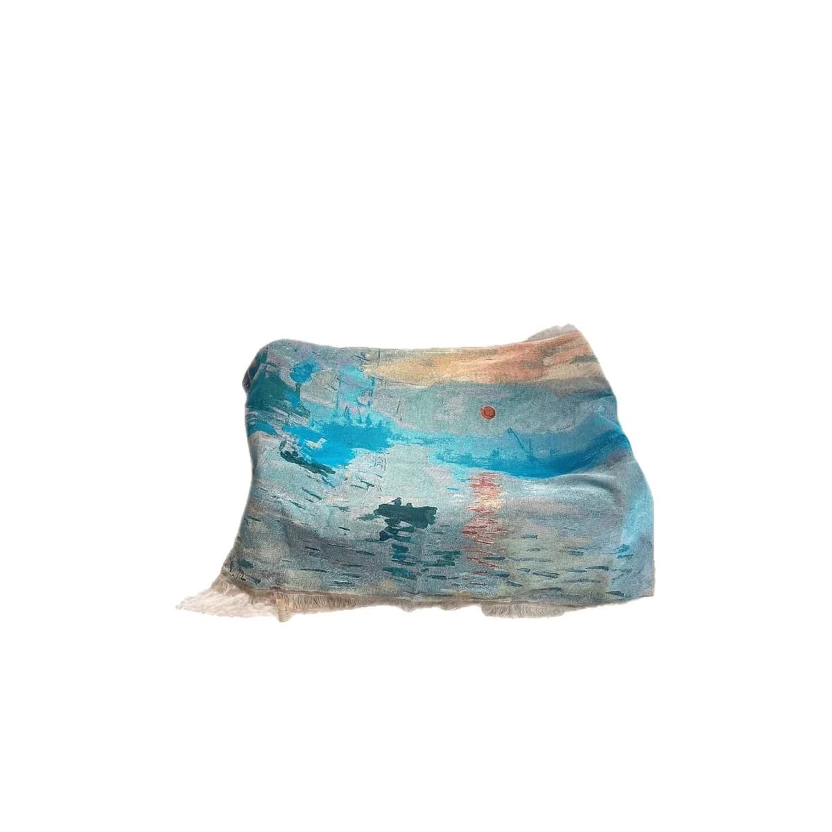 Oil Painting Style Tapestry Throw Blanket for Sofa Wall Decor