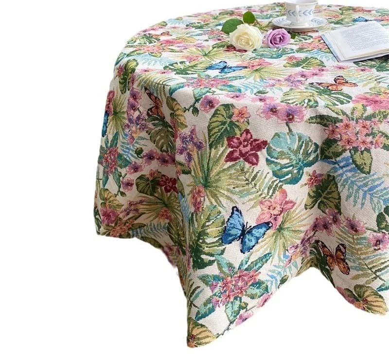 Tropical Rainforest Table Runner and Cloth Polyester Cotton Blend