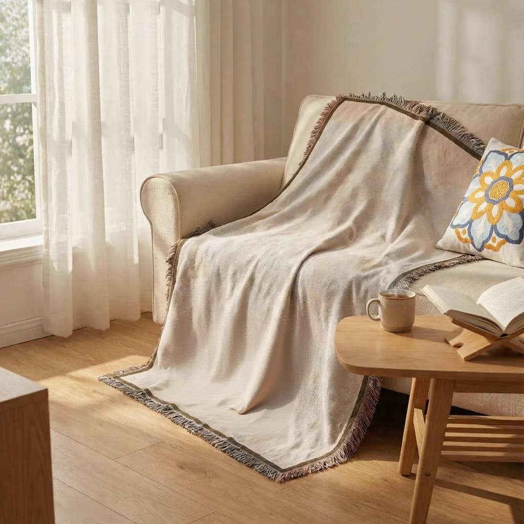 Woven Tapestry Throw Blanket for Sofa Bed Wall Decor