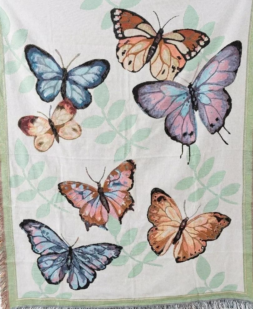 Artistic Tapestry Throw Blanket Cotton Polyester Decor Wall Hanging