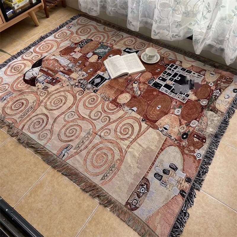 Art Print Tapestry Throw Blanket for Sofa Wall Decor