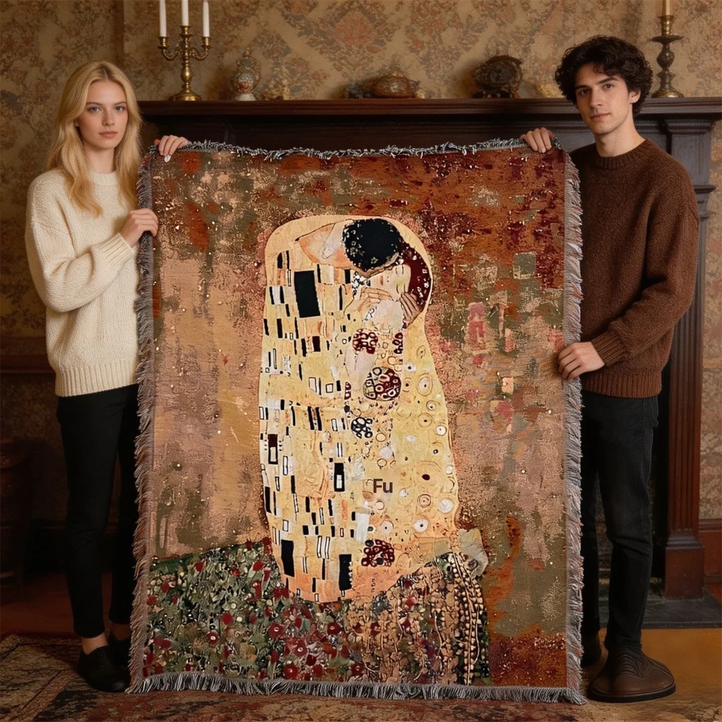 Artistic Tapestry Throw Blanket Cotton Polyester Decor Wall Hanging